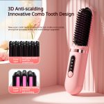 Wireless Mini Straightening Brush, Fast Heating, Portable Travel Hair Care Tool – Image 6