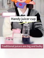 Upgraded 6-Blade 2-In-1 Portable Electric Juicer And Blender, USB Rechargeable Juicer with 2pcs Cups, Sports Lid Shaker Juice Cup, Wireless Multifunctional Portable Juicer, Making Smooth Juices, Fruit Mixer, Beverage Maker – Image 12