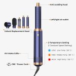 UKLISS 5in 1 Hair Dryer Kit, 1000W, with Diffuser, Automatic Curling Wand, Straightening, And Styling, Hair Dryer for Bathroom, Detachable Hair Hot Brush Air Curler Air Curling Wrap Styler, Hair Straightening Tool, Valentine's Day Gift – Image 3
