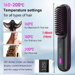 Lisseur à cheveux sans fil – Chauffe rapide, rechargeable par Type-C, anti-brûlure, léger – Image 7