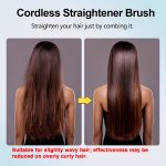Lisseur à cheveux sans fil – Chauffe rapide, rechargeable par Type-C, anti-brûlure, léger – Image 13