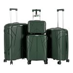 4 Piece Hardside Luggage Set with Free Luggage Scale – 20/24/28 Inch Suitcase + Vanity Case – Lightweight Hard Shell Travel Suitcases – 360° Spinner Wheels – TSA Lock – Carry On & Checked Baggage – ABS – For Women Men Family Holiday Business Trip Vacation – Image 3